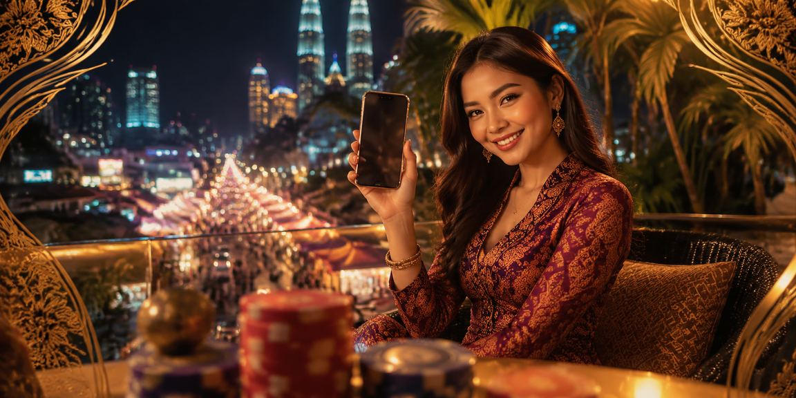 Suasana hiburan digital bertema budaya Malaysia yang mencerminkan identiti platform richman888