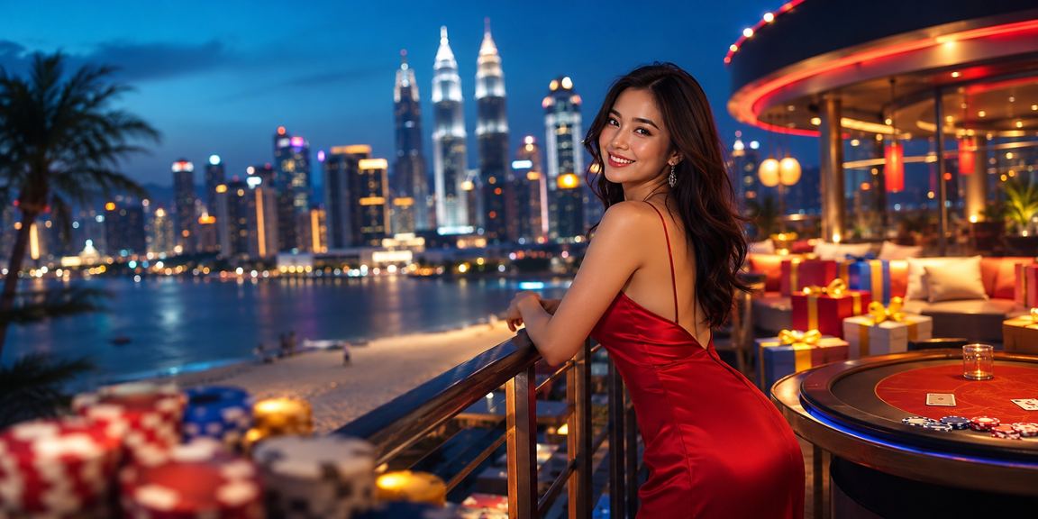 Permainan poker kasino bergaya moden di Kuala Lumpur dengan suasana premium richman888